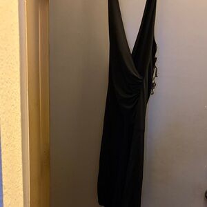 City Triangles Black Backless Dress